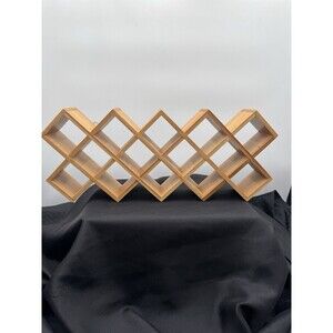 Kamenstein Wooden Criss Cross 14 Jar Wood Countertop Or Hanging Spice Rack